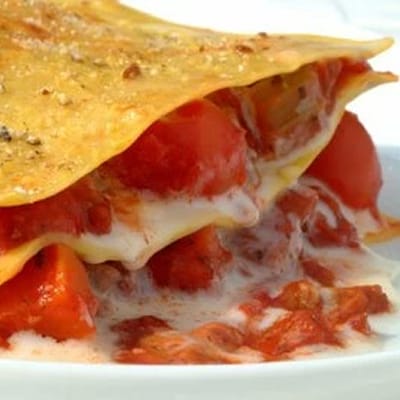 Lasagne mit Bolognese-Sauce