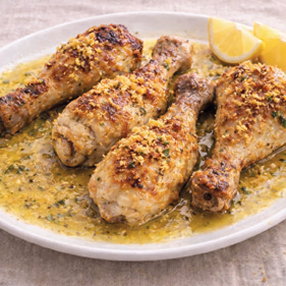 Hähnchen in Zitronenpesto-Marinade